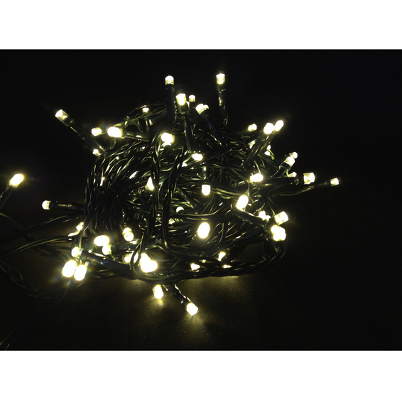 Juleslynge 80 LED varmhvit svart kabel IP44 Juleslynge 80 LED varmhvit svart kabel IP44