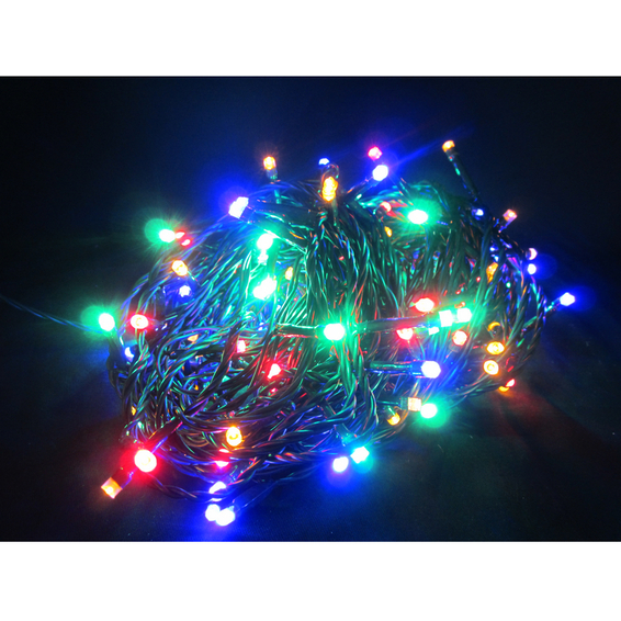 Juleslynge batteri 240 fargede lys LED 25m m/timer Juleslynge batteri 240 fargede lys LED 25m m/timer