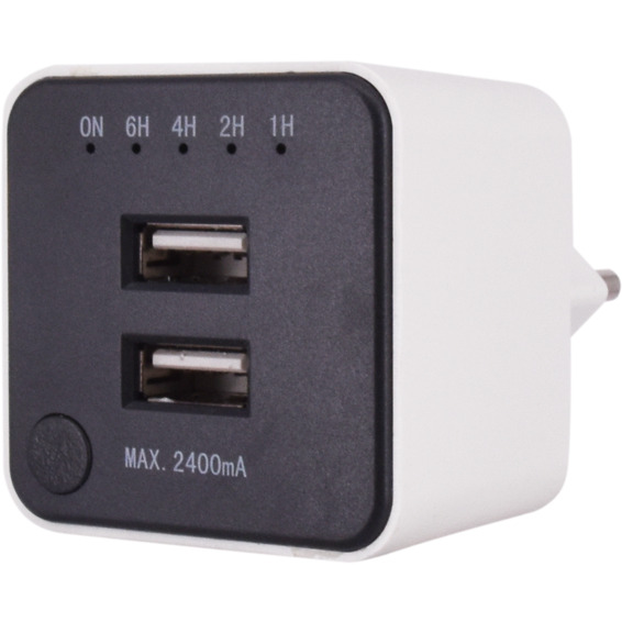 J&EL USB Lader Med Timer
