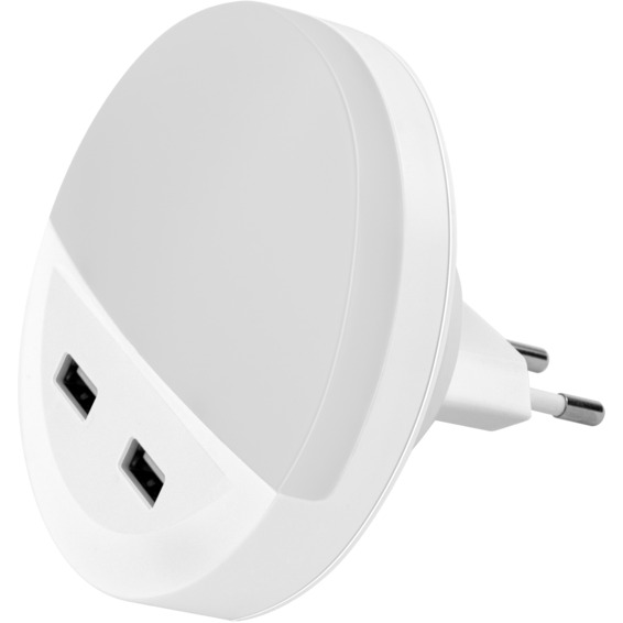 LED Nattlys Med USB Lader | Elektroimportøren AS USB Lader dobbel 2,4A | Elektroimportøren AS