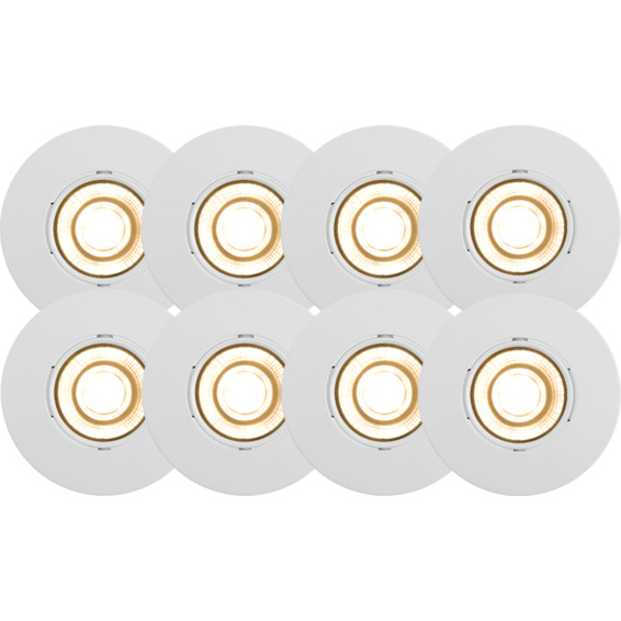 J&EL Alna Downlight Matt Hvit 8pk