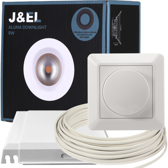 J&EL downlightpakke Aluna 6 pk
