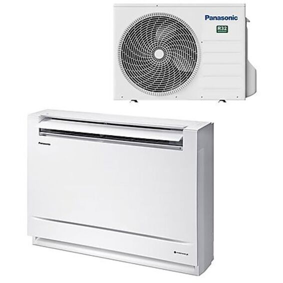 Panasonic Varmepumpe Gulv 5,5 KW Z25UFEA Hvit Komplett