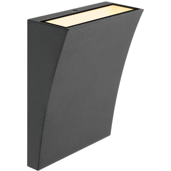 SLV Delwa Wide Vegglampe 3000K IP44 Antrasitt