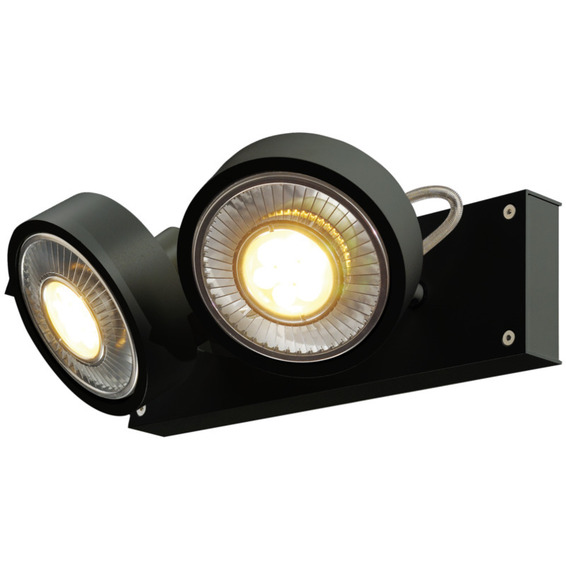 SLV Kalu Taklampe Dobbel IP20 Sort
