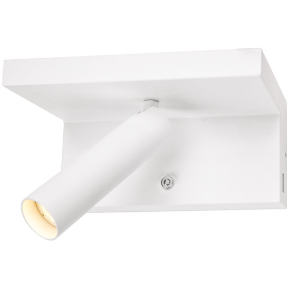 SLV Karpo leselampe inkl. USB 3000K Hvit