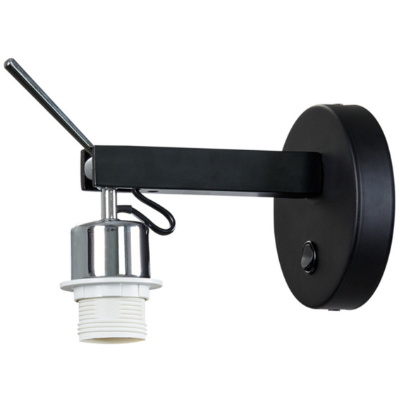 SLV Fenda Vegglampe u/Skjerm E27 Sort