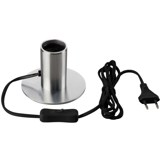 SLV Fitu Bordlampe m/Ledning E27 Børstet Stål