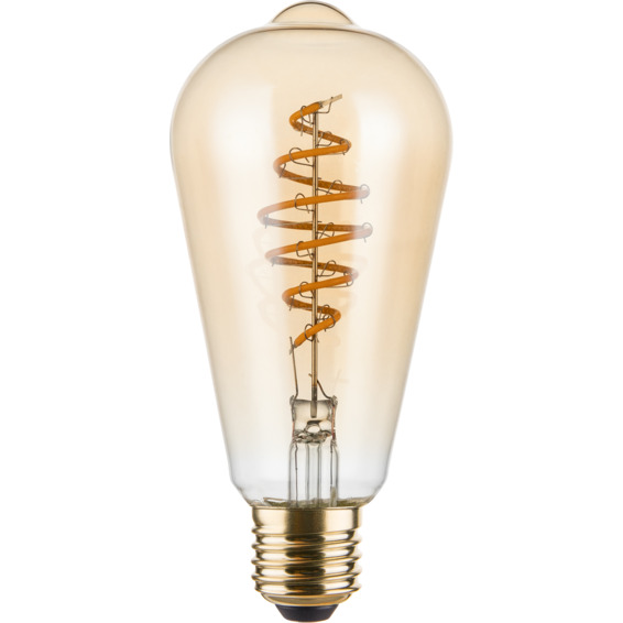 J&EL Flexi Dekor ST64 4,9W E27 Gyllen