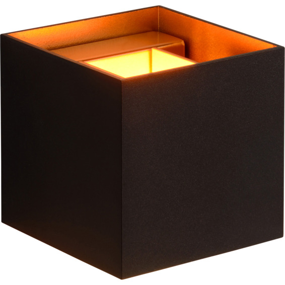 Lucide Xio Vegglampe firkantet G9 Sort