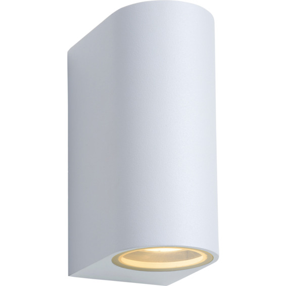 Lucide Zora 2 Utendørs Vegglampe 2xGU10 IP44 Hvit