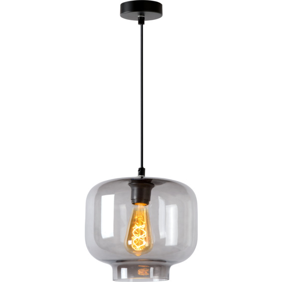 Lucide Medine Pendellampe E27 40W Røykfarget Glass