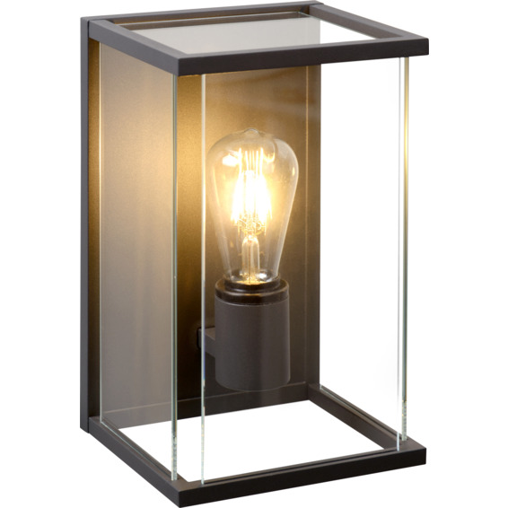 Lucide Claire Utendørs Vegglampe E27 IP54 Antrasitt