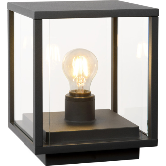 Lucide Claire Bollard Liten E27 IP54 Sort