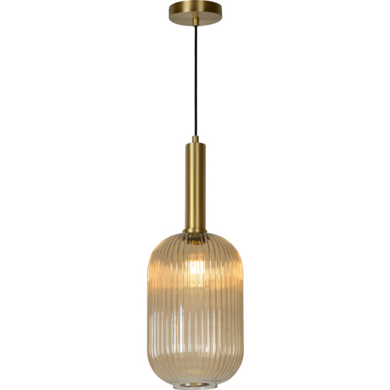 Lucide Maloto Pendellampe 20cm E27 Messing/Glass