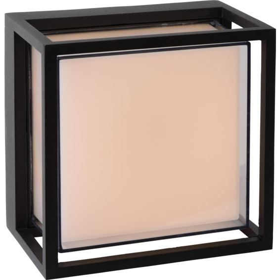 Lucide Singa Utendørs Vegglampe 9,6W IP54 Sort