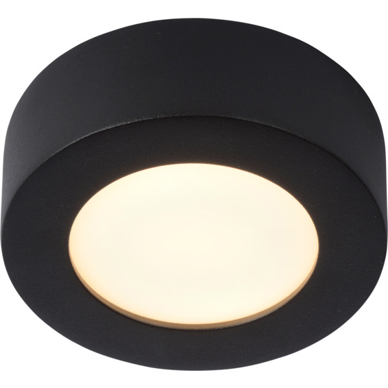 Lucide Brice Taklampe Rund 8W 11.5cm IP44 Sort