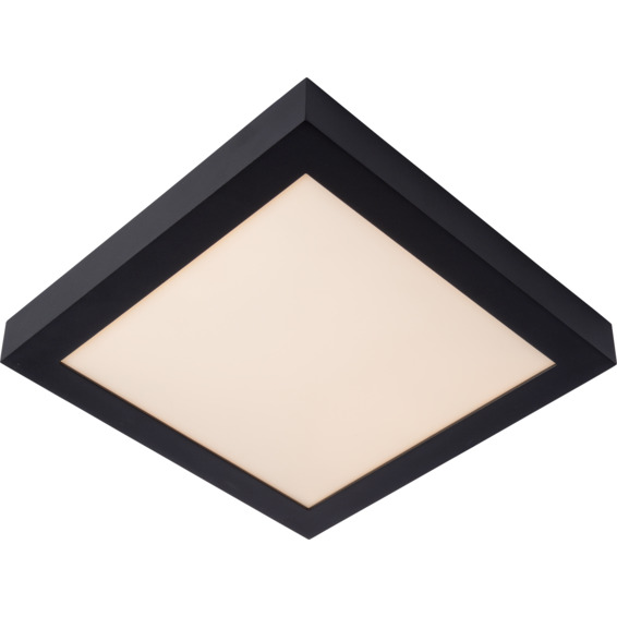 Lucide Brice Taklampe Firkantet 30W IP44 Sort