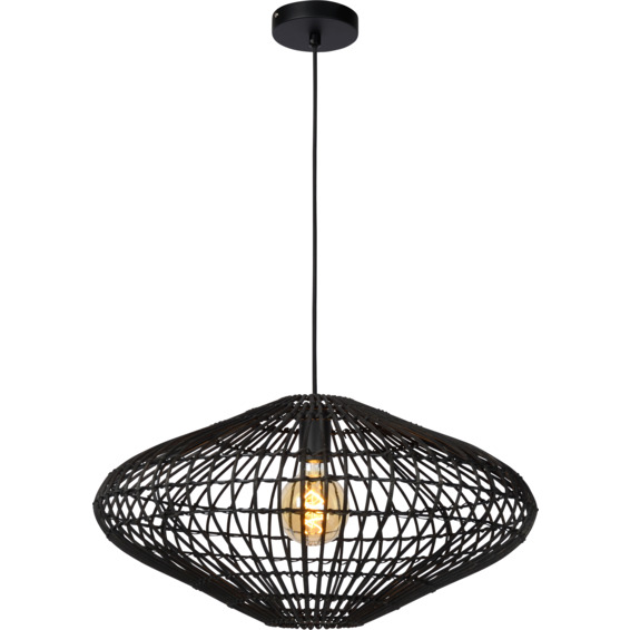 Lucide Magali Pendellampe E27 Sort Rotting