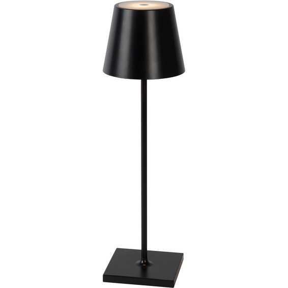 Lucide Justine Oppladbar Bordlampe 3000K IP54 Sort