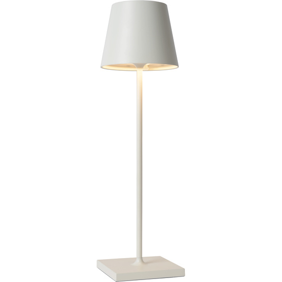 Lucide Justine Oppladbar Bordlampe 3000K IP54 Hvit