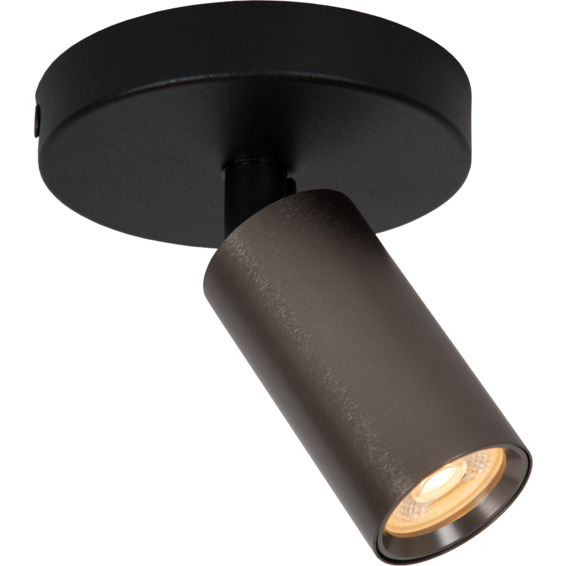 Lucide Ritmo takspot Ø 10 cm 1xGU10 mørk beige