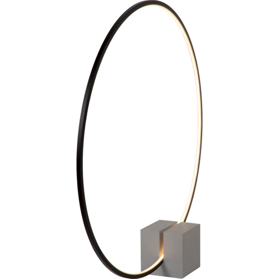 Lucide Cirkelis bordlampe Ø 83 cm dim. 1x24W 3000K sort